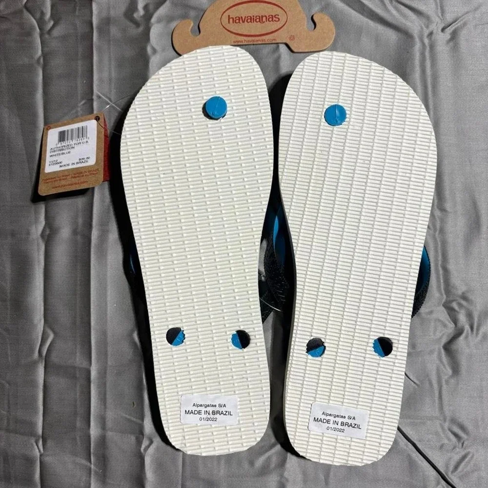 Havaianas multicoloured flip flops, Men's Size US 11/12